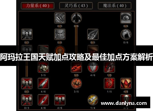 阿玛拉王国天赋加点攻略及最佳加点方案解析